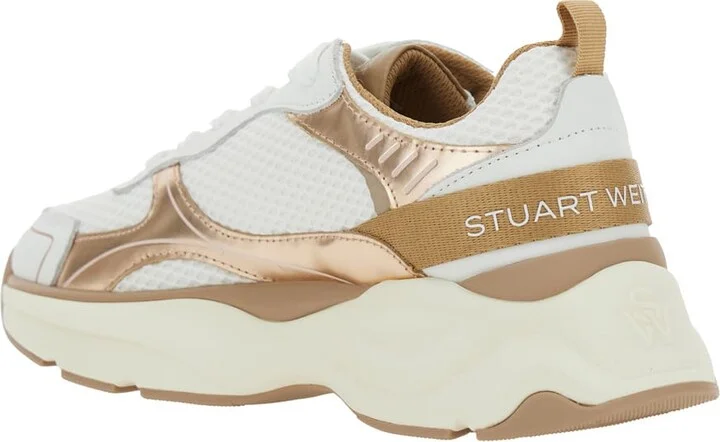 Multicolor Sneakers With Logo Embroidery On The Side And Logo Patch On The Heel In Leather And Mesh Woman - Image 3