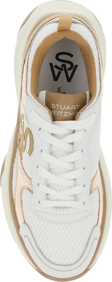 Multicolor Sneakers With Logo Embroidery On The Side And Logo Patch On The Heel In Leather And Mesh Woman - Image 4