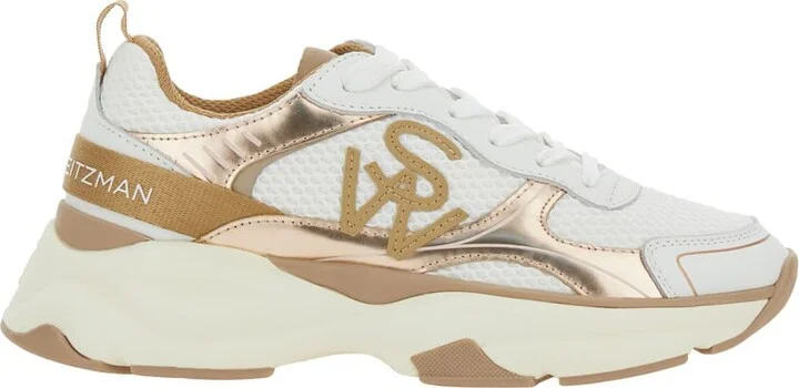 Multicolor Sneakers With Logo Embroidery On The Side And Logo Patch On The Heel In Leather And Mesh Woman