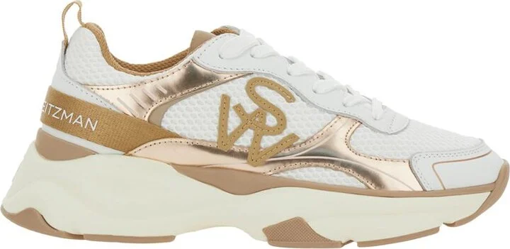 Multicolor Sneakers With Logo Embroidery On The Side And Logo Patch On The Heel In Leather And Mesh Woman