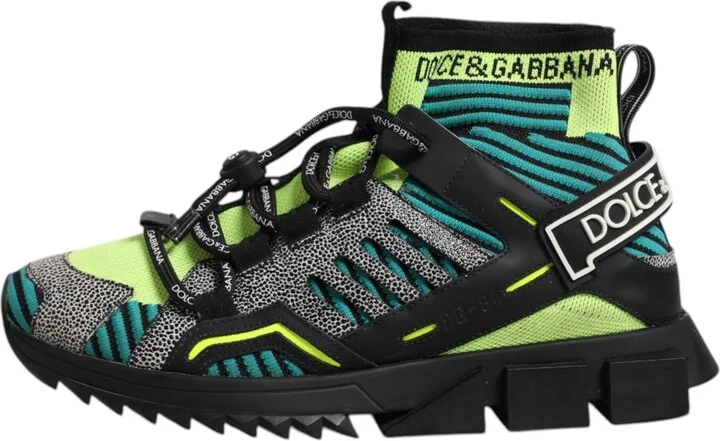 Multicolor Sorrento Logo Sneakers Socks Men's Shoes (Pre-Owned) - Image 6