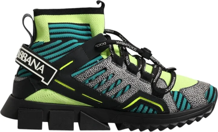Multicolor Sorrento Logo Sneakers Socks Men's Shoes (Pre-Owned)