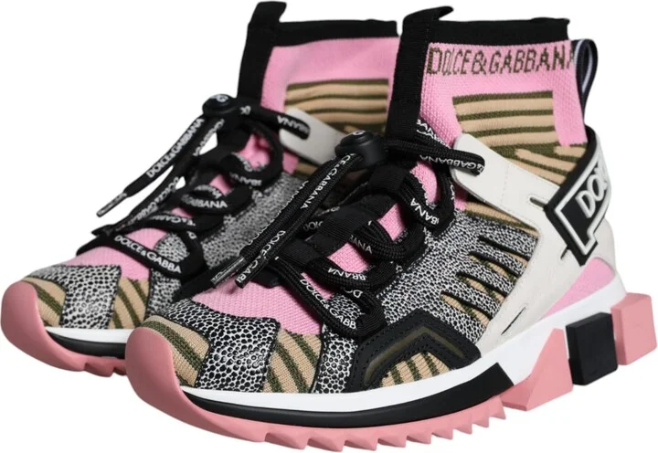 Multicolor Sorrento Socks Logo Sneakers Women's Shoes - Image 3