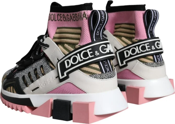 Multicolor Sorrento Socks Logo Sneakers Women's Shoes - Image 4