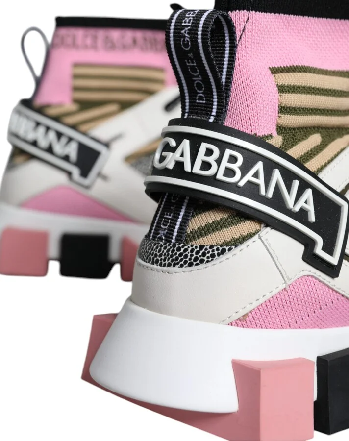 Multicolor Sorrento Socks Logo Sneakers Women's Shoes - Image 5