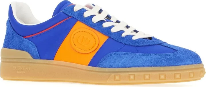 Multicolor Split Leather And Leather Upvillage Sneakers - Image 2