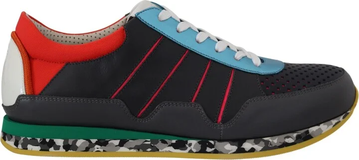 Multicolor Sport Low Top Shoes Men's Sneakers