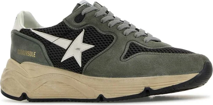 Multicolor Suede And Mesh Running Sneakers - Image 2