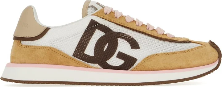 Multicolor Suede And Polyester Sneakers