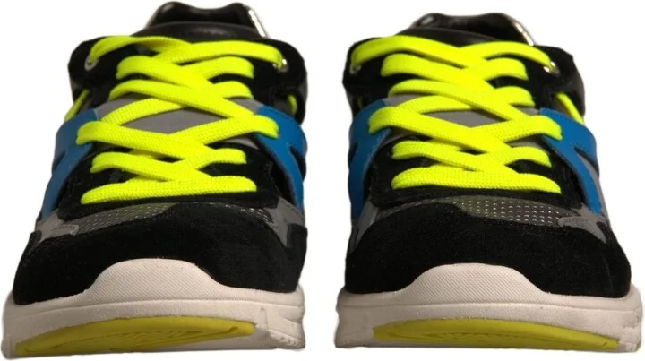 Multicolor Suede Low Top Sneakers Men's Shoes (Pre-Owned) - Image 2