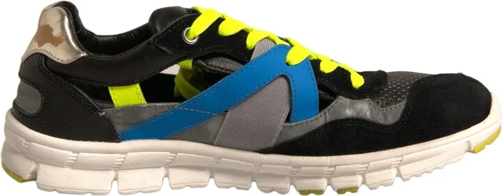 Multicolor Suede Low Top Sneakers Men's Shoes (Pre-Owned)
