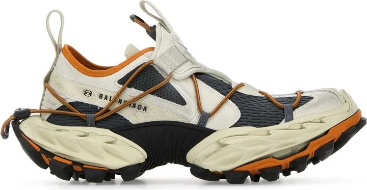 Multicolor Synthetic Leather And Mesh Hike Sneakers