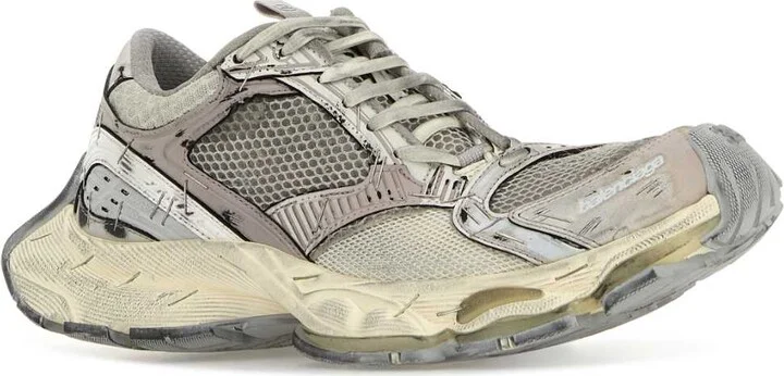 Multicolor Synthetic Leather And Mesh Stapler Sneakers - Image 2