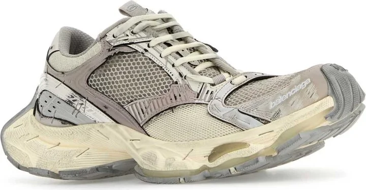 Multicolor Synthetic Leather And Mesh Stapler Sneakers - Image 2