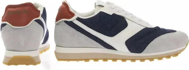 Multicolored Lace-Up Sneaker with Rubber Men's Sole - Image 3