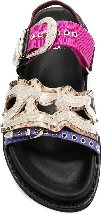 Multiple Straps Slingback Sandals - Image 4