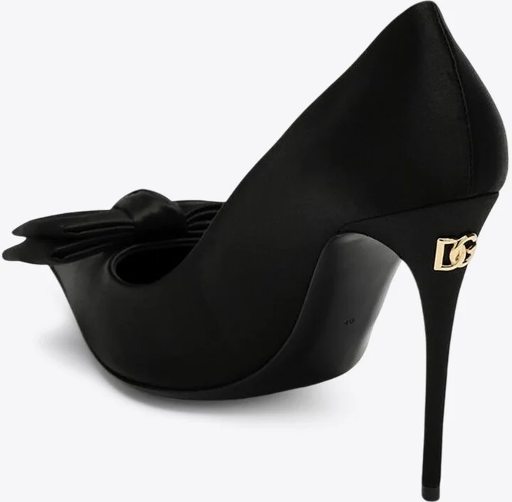 Mun 105 Satin Bow Pumps - Image 3
