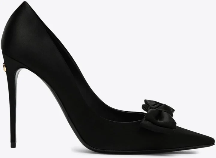 Mun 105 Satin Bow Pumps