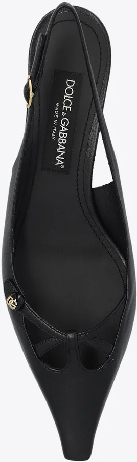Mun 30 Nappa Leather Slingback Pumps - Image 3