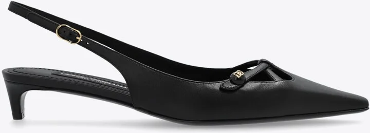 Mun 30 Nappa Leather Slingback Pumps