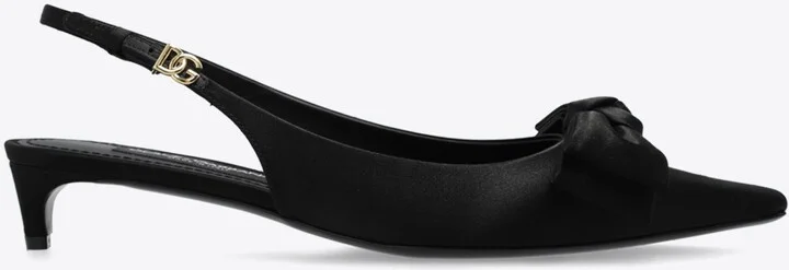 Mun 30 Slingback Satin Pumps
