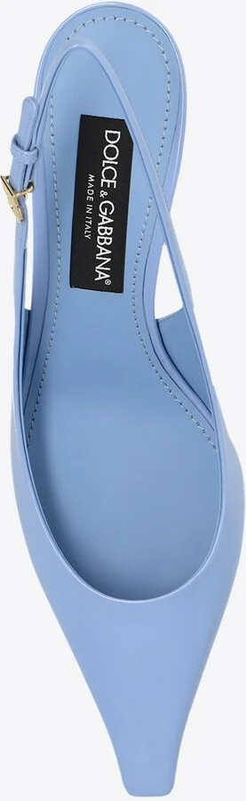Mun 60 Slingback Pumps in Polished Leather - Image 3