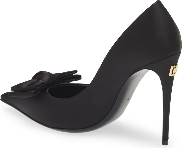 Mun Bow Satin Pump - Image 2