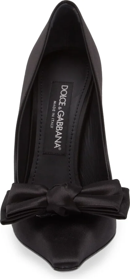 Mun Bow Satin Pump - Image 4