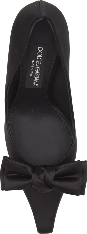 Mun Bow Satin Pump - Image 5