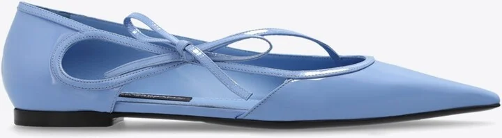 Mun Polished Leather Ballet Flats
