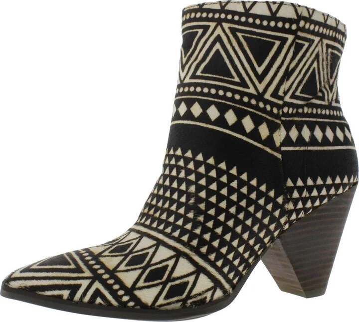 Munise 2 Womens Leather Calf Hair Booties