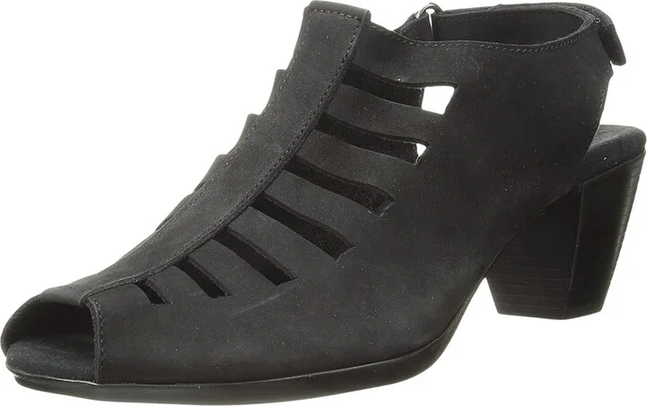 Munro Abby Women's Shoes Black Nubuck : 5.5 M (B), Suede - Image 2