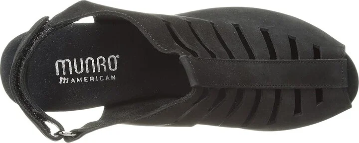 Munro Abby Women's Shoes Black Nubuck : 5.5 M (B), Suede - Image 3