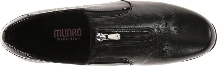 Munro Berkley Women's Slip on Shoes Black Leather : 7 SS (AAAA) - Image 3