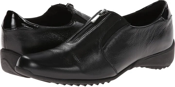 Munro Berkley Women's Slip on Shoes Black Leather : 7 SS (AAAA)