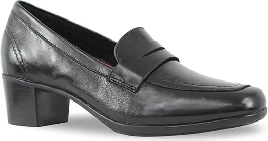 Munro Ellis High Women's Heels Black : 6 W (D), Leather/Rubber