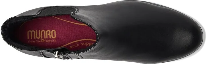 Munro Leighton Women's Boots Black : 7 SS (AAAA), Leather/Textile - Image 2