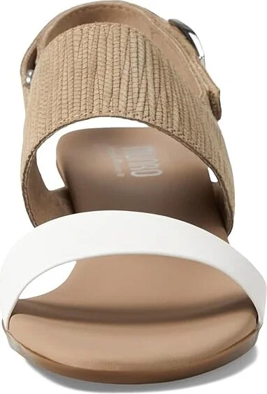 Munro Livia Women's Sandals Tan/White : 6 W (D), Leather - Image 2