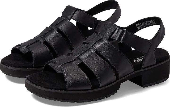 Munro Marley Women's Sandals Black : 7 WW (EE), Leather