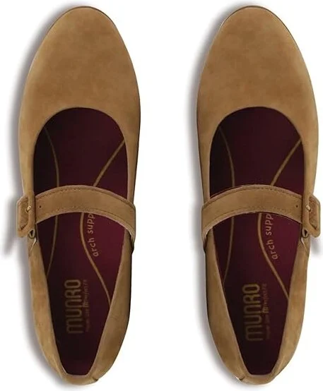 Munro Mj Women's Flat Shoes Ginger : 10 M (B), Leather/Rubber - Image 2