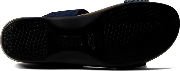 Munro Pisces Women's Sandals Navy : 6 WW (EE), Leather/Textile - Image 3