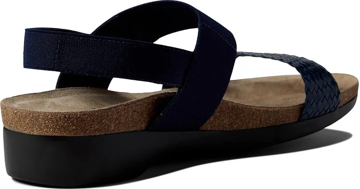 Munro Pisces Women's Sandals Navy : 6 WW (EE), Leather/Textile - Image 4