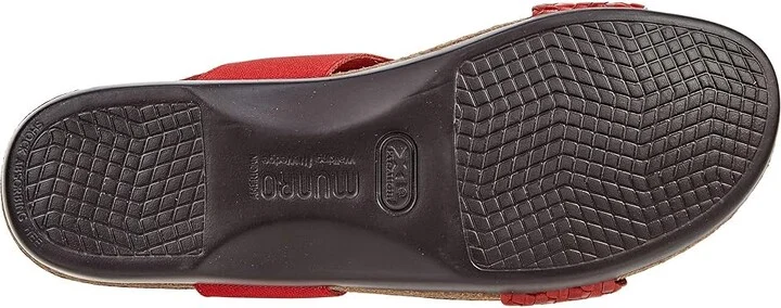 Munro Pisces Women's Sandals Red Woven : 6.5 M (B), Leather - Image 3