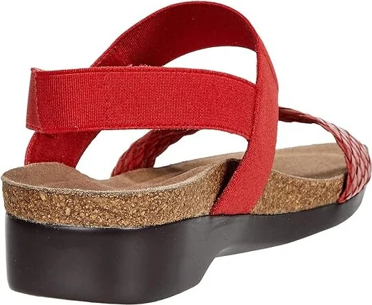 Munro Pisces Women's Sandals Red Woven : 6.5 M (B), Leather - Image 4