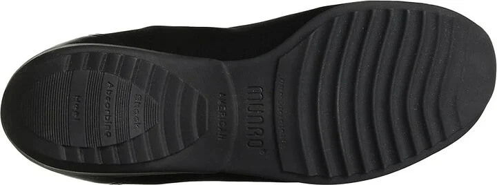 Munro Traveler Women's Slip on Shoes Black Stretch Fabric : 5.5 M (B), Leather/Textile - Image 4