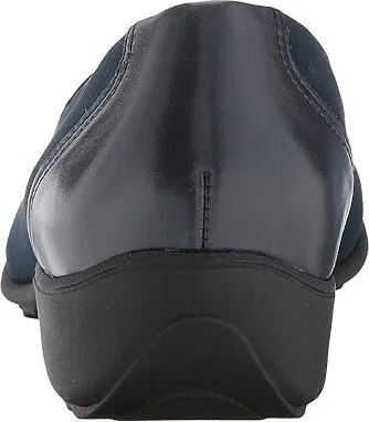 Munro Traveler Women's Slip on Shoes Navy Stretch Fabric : 5 W (D), Leather/Textile - Image 5