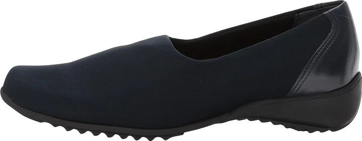 Munro Traveler Women's Slip on Shoes Navy Stretch Fabric : 5 W (D), Leather/Textile - Image 7