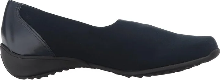 Munro Traveler Women's Slip on Shoes Navy Stretch Fabric : 5 W (D), Leather/Textile - Image 8