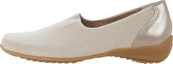 Munro Traveler Women's Slip on Shoes Taupe Stretch Fabric : 5 W (D), Textile - Image 6