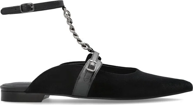Munthe Perma Velvet Ballerinas